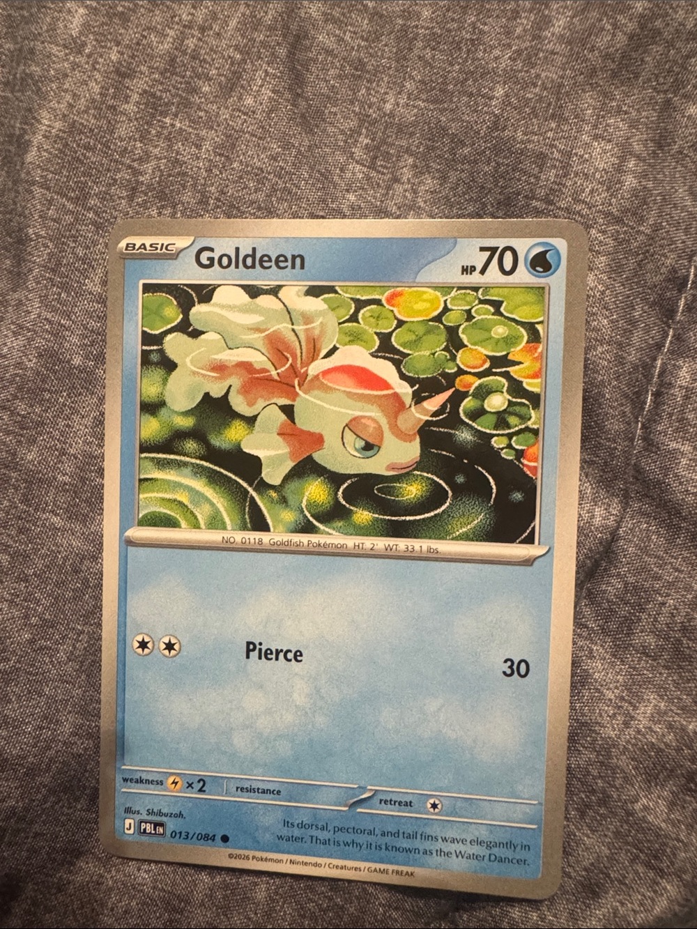 Goldeen Pokemon Trading Card